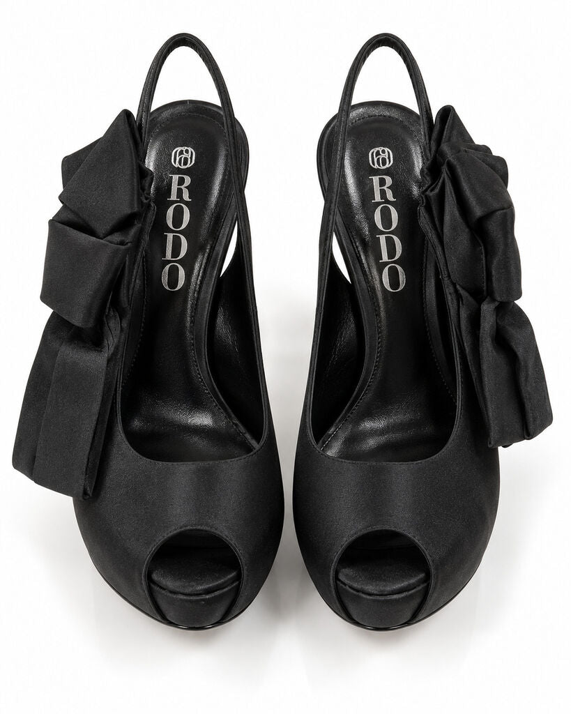 Shoes Satin Nero