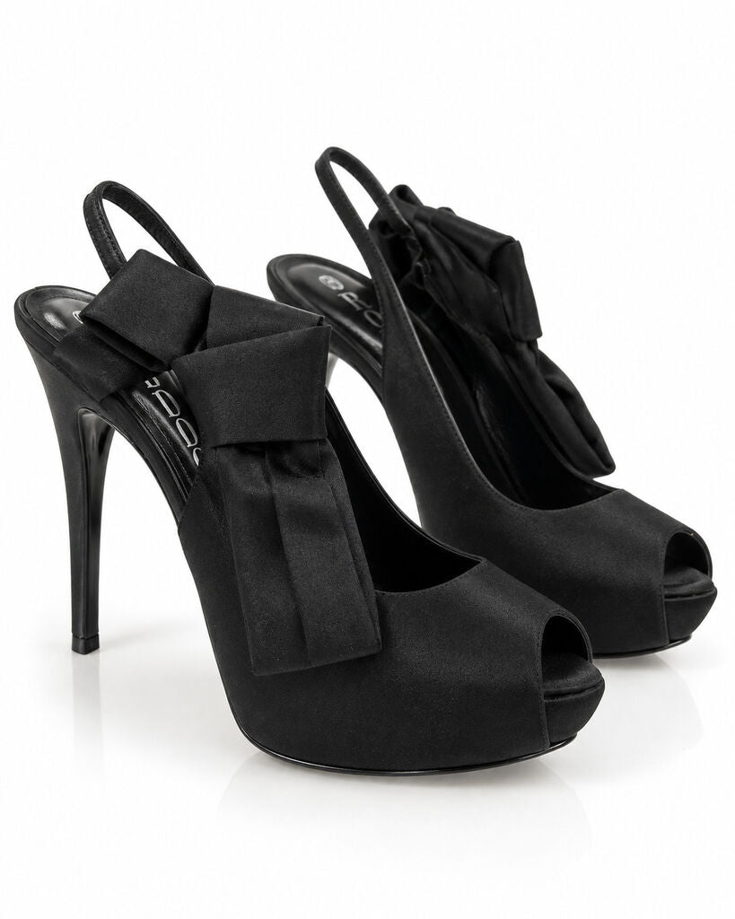 Shoes Satin Nero