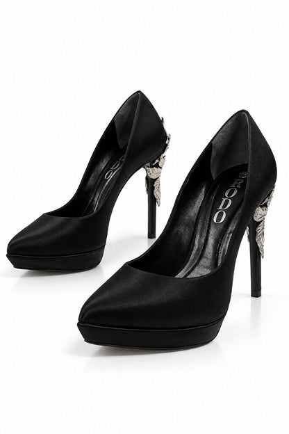 Shoes Satin Nero
