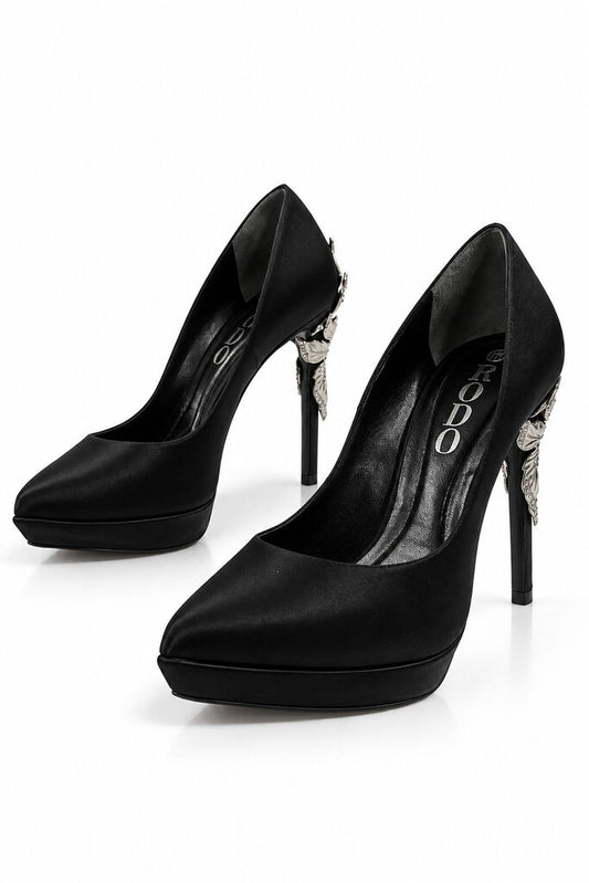 Shoes Satin Nero