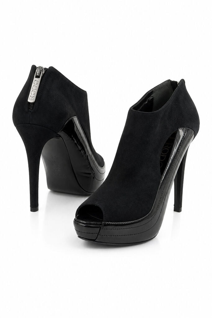 Shoes Suede Nero