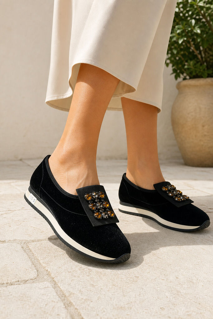 Shoes Velvet BLACK