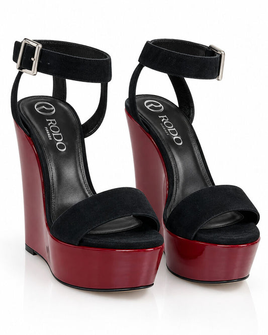 Shoes Suede Nero