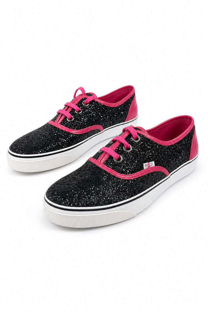 Shoes Glitter Ner/Fux