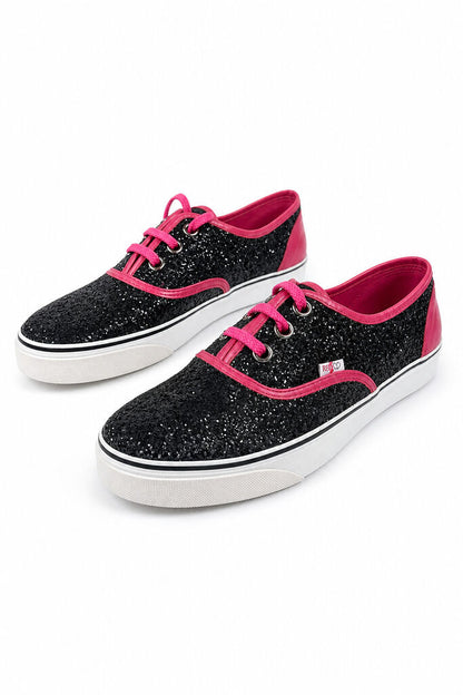 Shoes Glitter Ner/Fux
