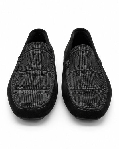 Shoes Suede Gri/Ner