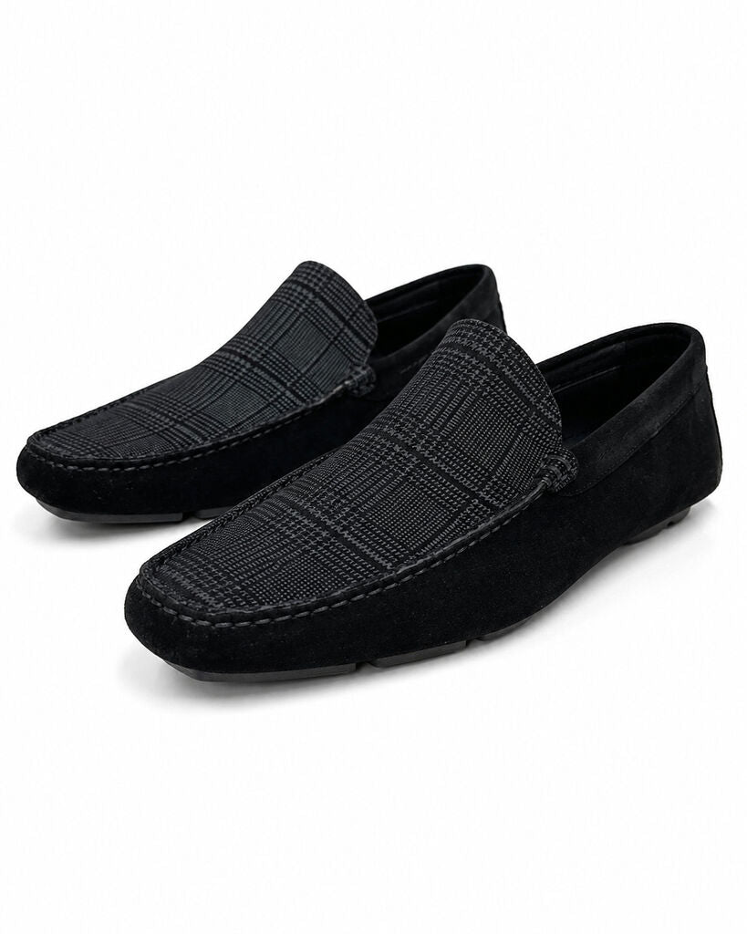Shoes Suede Gri/Ner