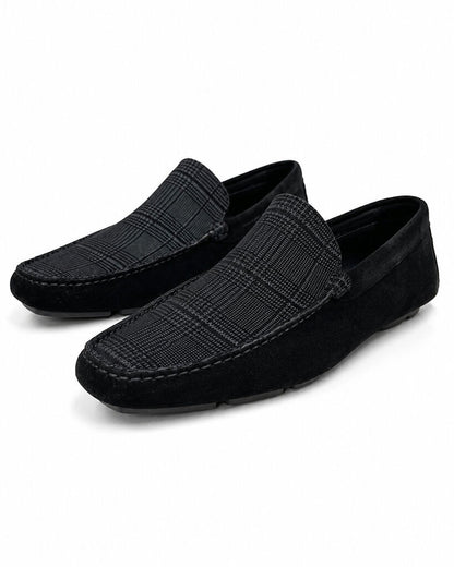 Shoes Suede Gri/Ner