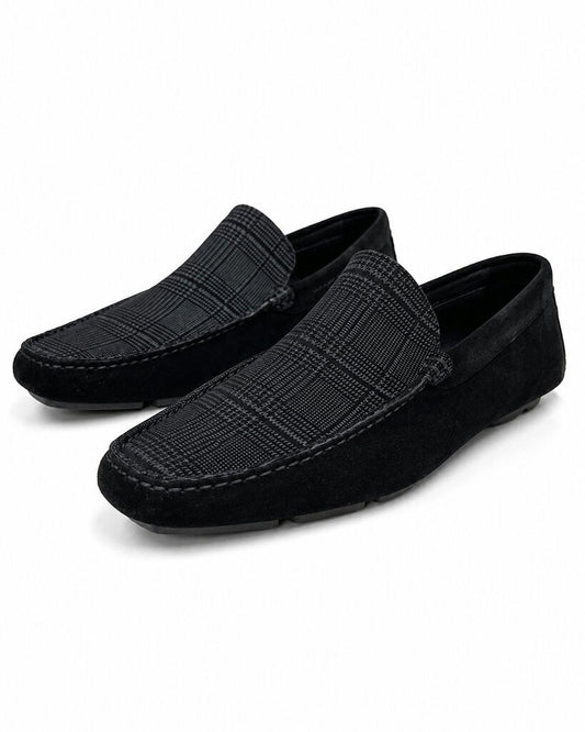 Shoes Suede Gri/Ner