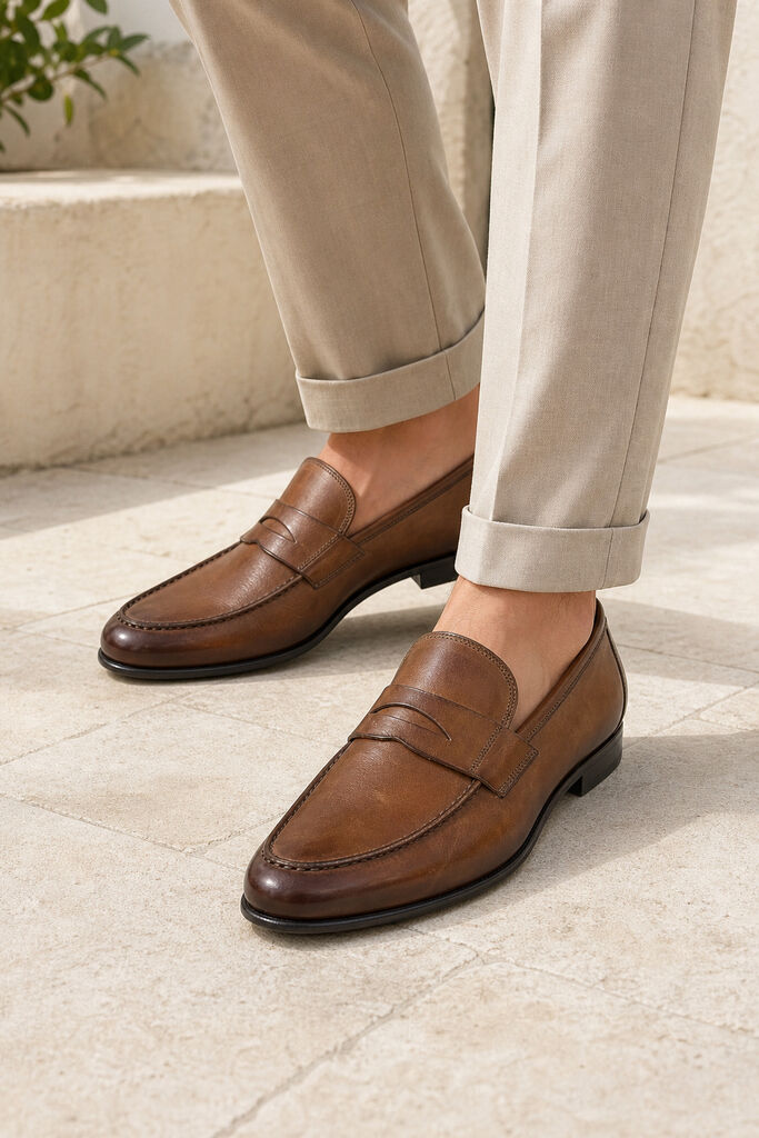 Shoes Calf Marron