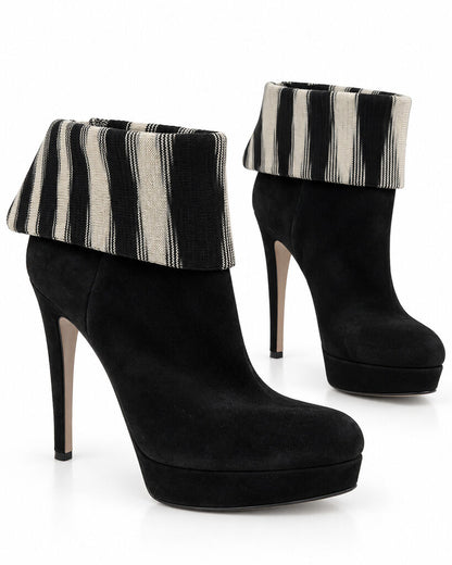 Shoes Suede Nero