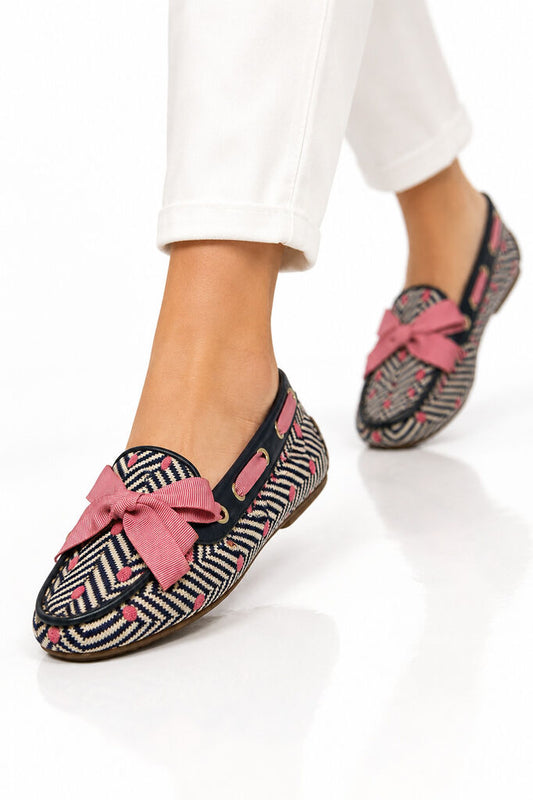 Shoes Raso Blu/Rose
