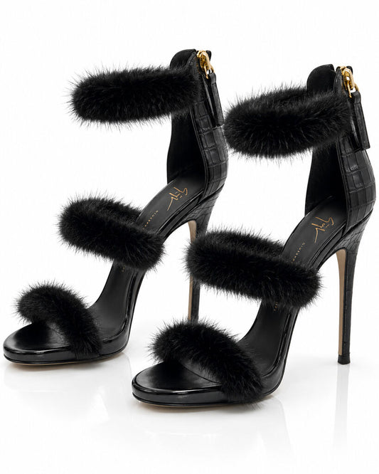 Shoes Croc/Fur NERO