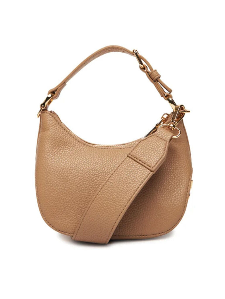 Camel Textured Hobo Bag with Adjustable Handle