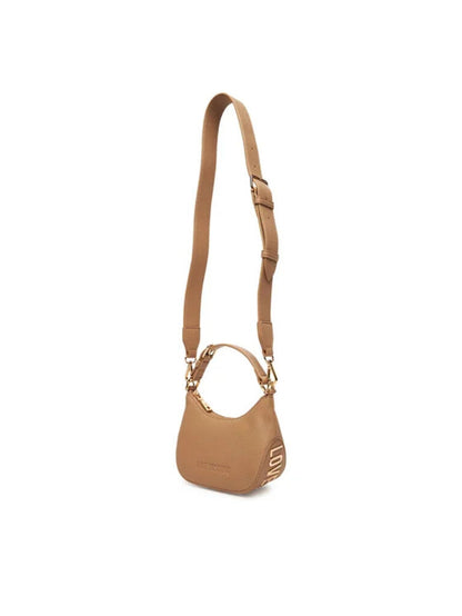 Camel Textured Hobo Bag with Adjustable Handle