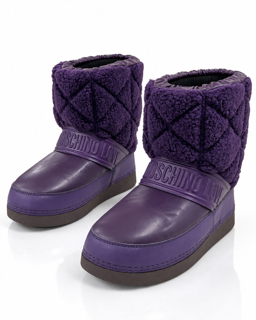Snow Boot Nyl/Fur INDIGO