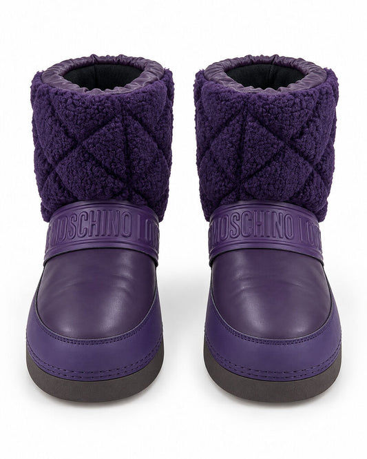 Snow Boot Nyl/Fur INDIGO