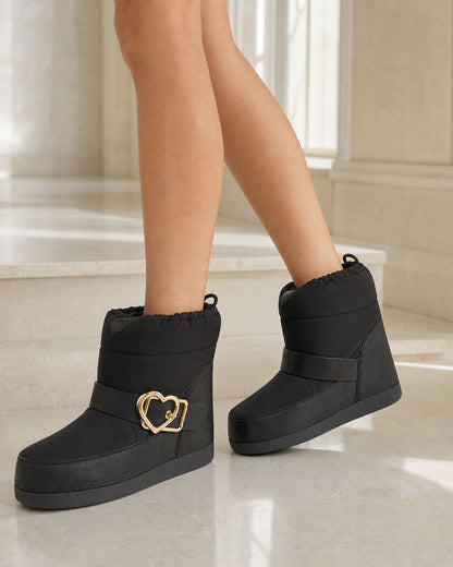 Snow Boot Nyl/Fur BLACK