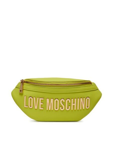 Lime Green Logo Belt Bag with Zipper Detail