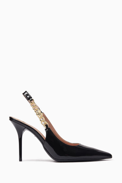 Sling-Back Patent BLACK