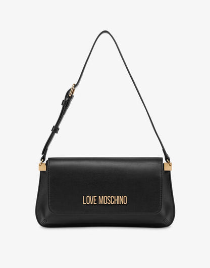 Black Logo Accent Shoulder Bag