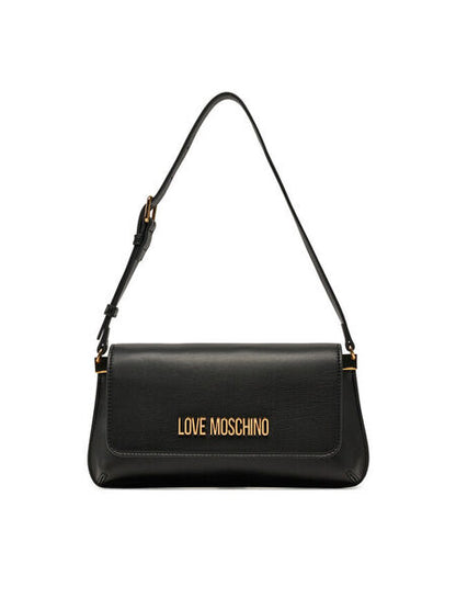 Black Logo Accent Shoulder Bag
