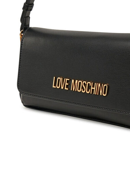 Black Logo Accent Shoulder Bag