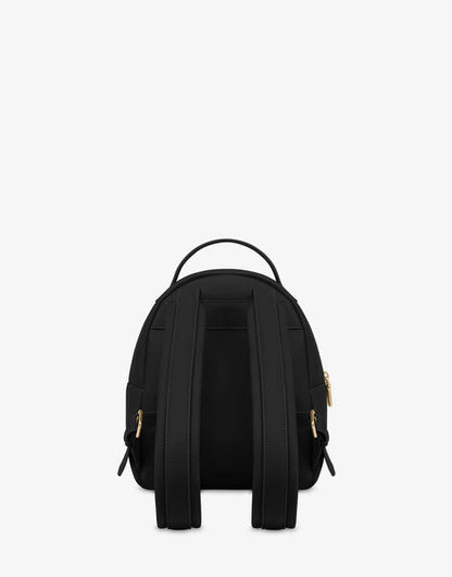 Black Logo Backpack with Adjustable Straps