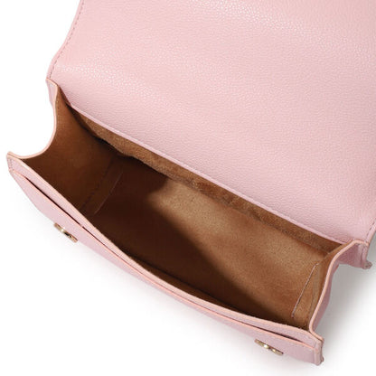 Pink Logo Embellished Crossbody Bag