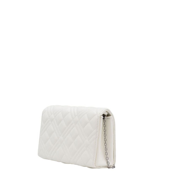 White Quilted Crossbody Bag with Chain Strap
