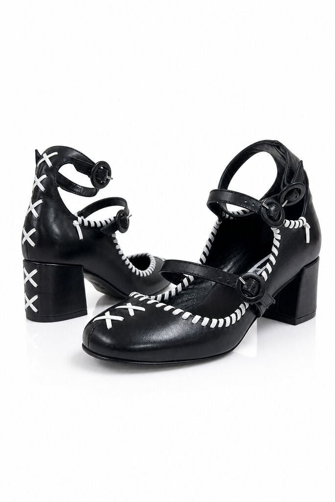 Shoes Nappa BLK/WHI