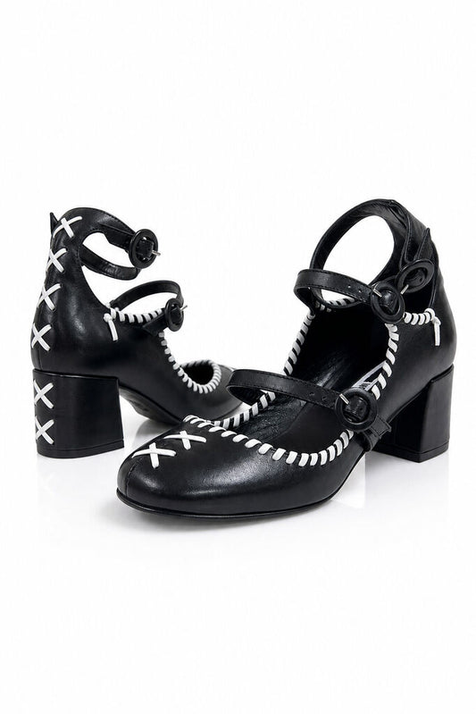 Shoes Nappa BLK/WHI