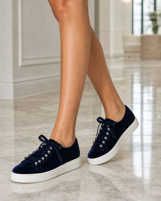 Shoes Velvet Bleu