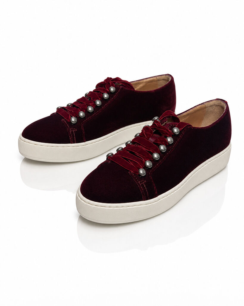 Shoes Velvet Bordeau
