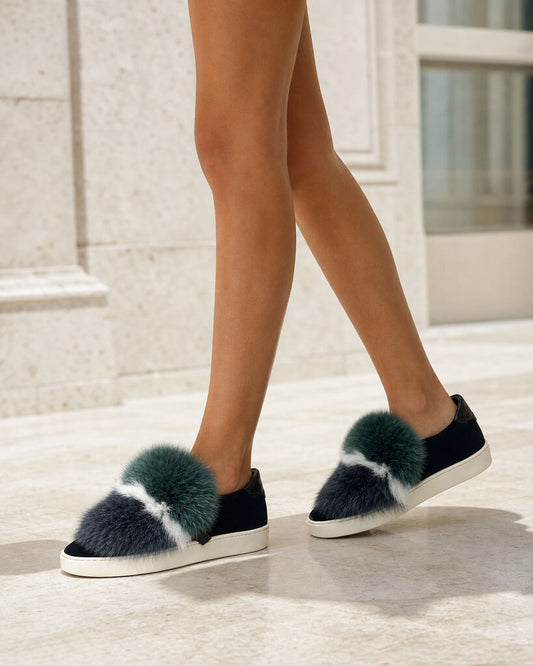 Shoes Vel/Fur Bleu