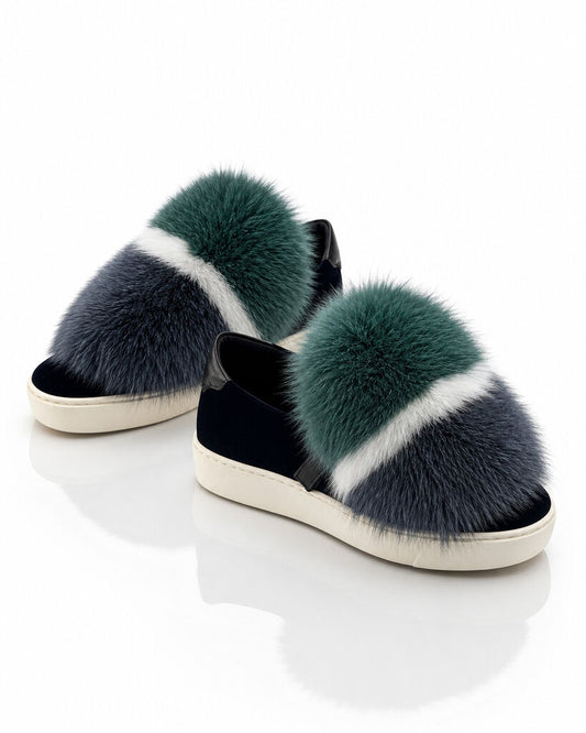 Shoes Vel/Fur Bleu