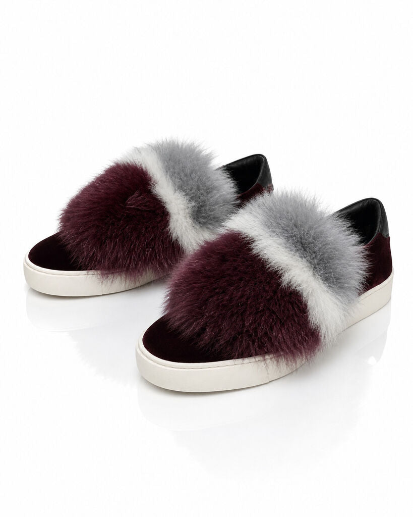 Shoes Vel/Fur Bordeau