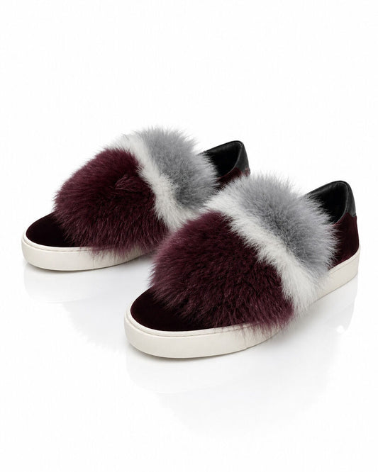 Shoes Vel/Fur Bordeau