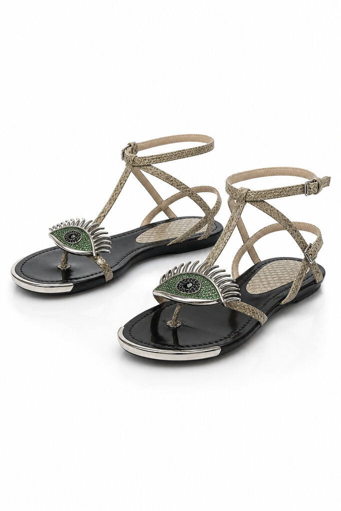 Shoes Pitone Beige