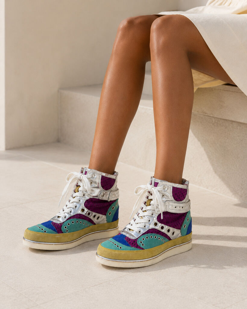 Shoes Suede Multicolor