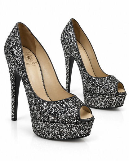 Shoes Glitter Ner/Arg