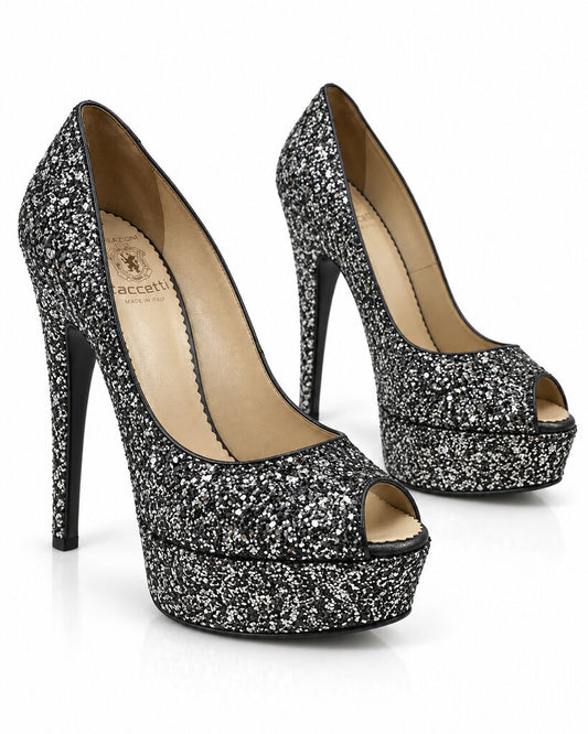 Shoes Glitter Ner/Arg
