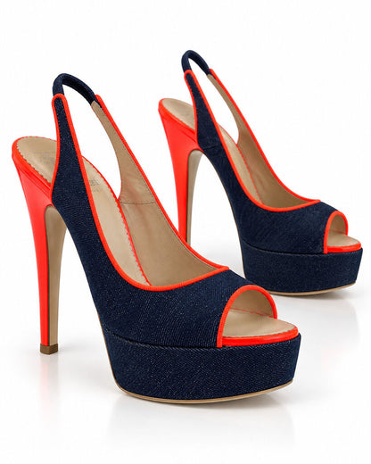 Shoes Jeans Oran/Blu