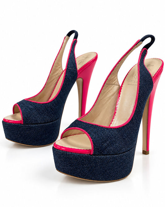 Shoes Jeans Blu/Rose