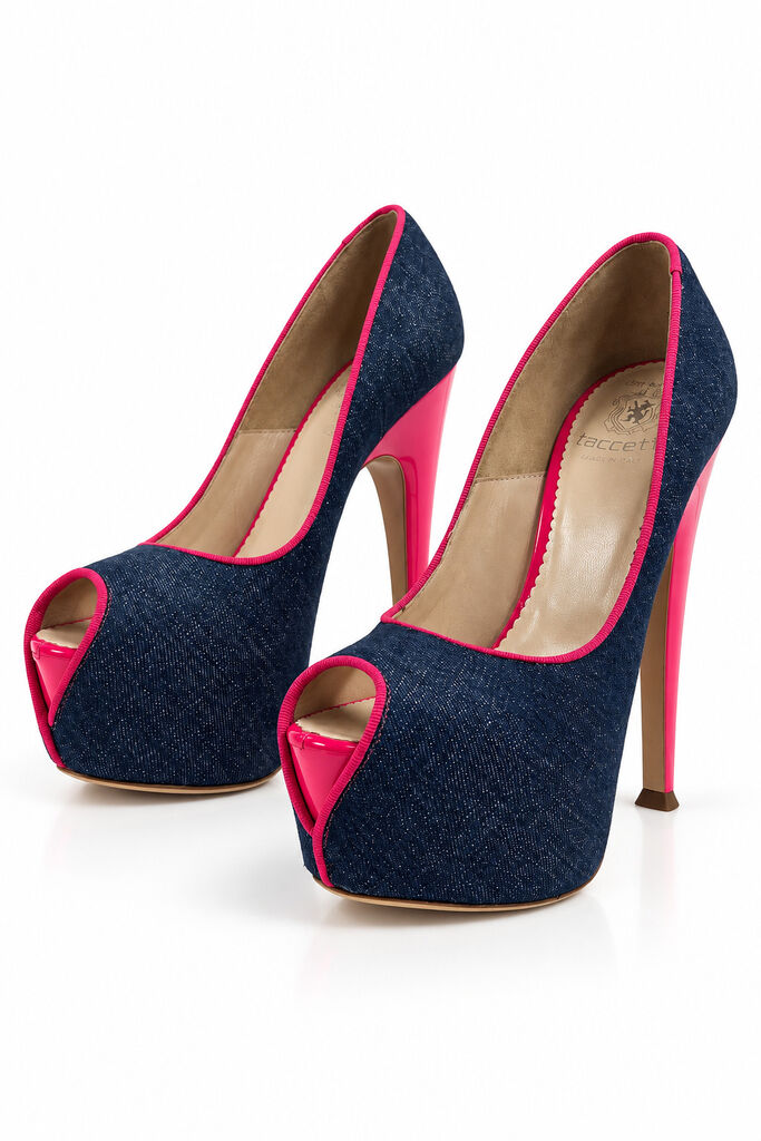 Shoes Jeans Blu/Fux