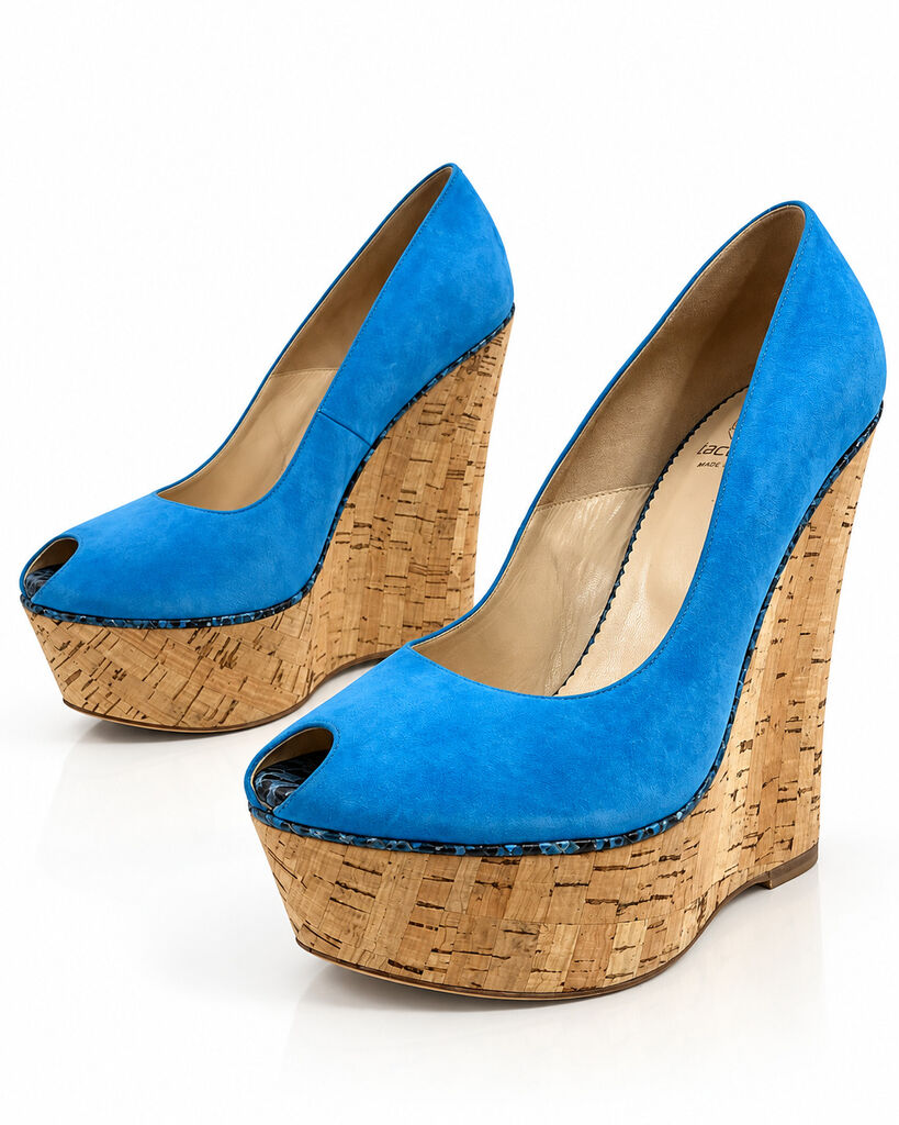 Shoes Camoscio Celeste