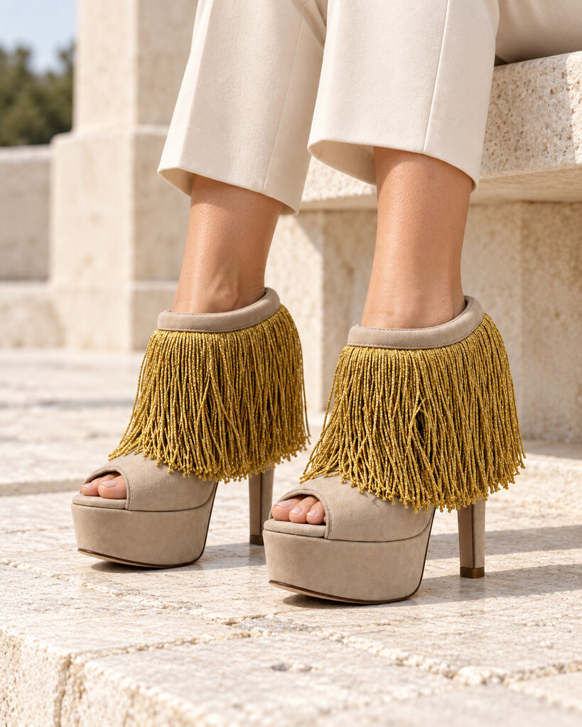 Shoes Camoscio Beige