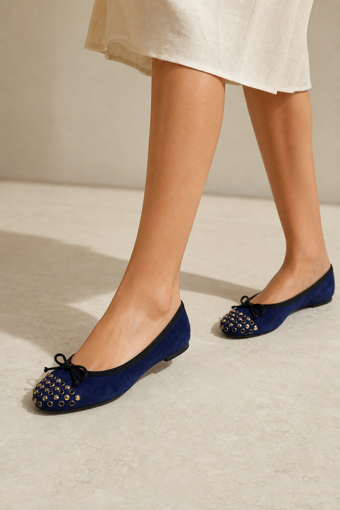 Shoes Suede Bleu