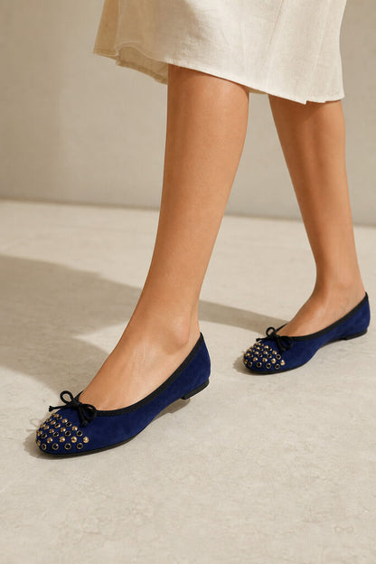 Shoes Suede Bleu