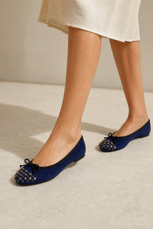 Shoes Suede Bleu